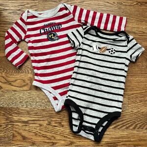 Carter’s sports onesie bundle, size 6 months (set of 2)